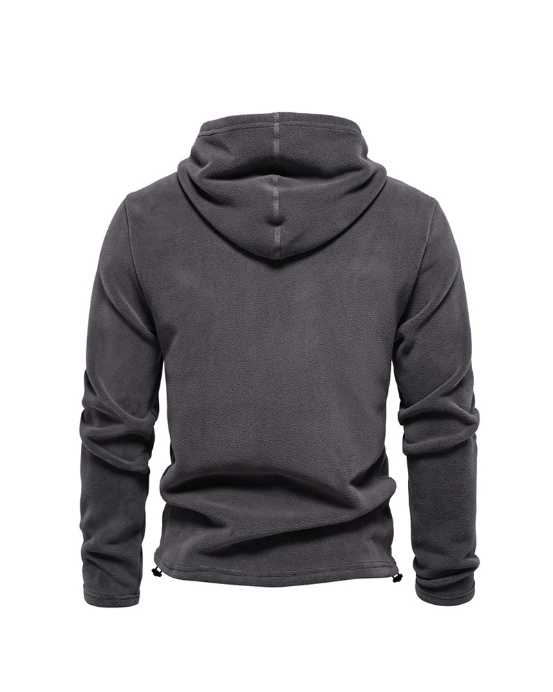 Big & Tall Men's Fleece Long Sleeve Hooded Sweater S-2XL