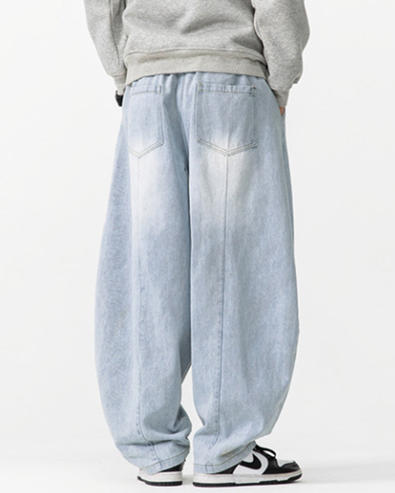 M-5XL Vintage Harlan Wide Leg Scimitar Jeans