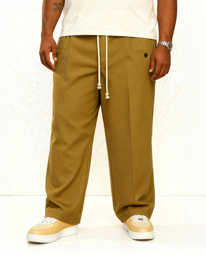 Big & Tall Men's Autumn And Winter New Pants Men's Casual Loose Straight Pants S-3XL