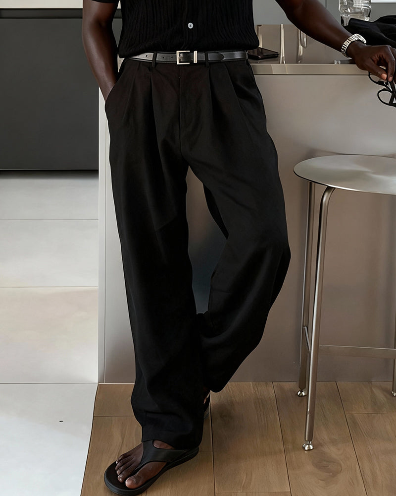 Big & Tall Men's Light Linen Casual Trousers M-2XL