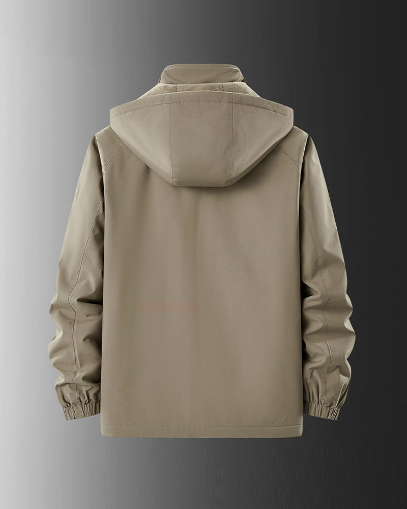 Big & Tall Men's Outdoor Windproof Waterproof Padded Charge Frock Cotton-padded Jacket Coat M-6XL