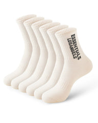 5 Pairs/10 Pairs Men/Women Solid Color Ankle Socks,  Black & White, Versatile Crew Socks For All Seasons, Fall