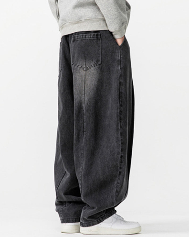 M-5XL Vintage Harlan Wide Leg Scimitar Jeans