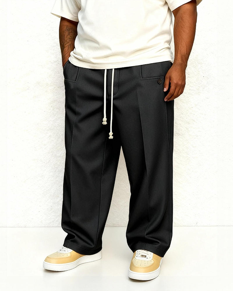 Big & Tall Men's Autumn And Winter New Pants Men's Casual Loose Straight Pants S-3XL