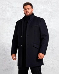 Autumn And Winter Woolen Coat Mid-length Cotton Thickened Coat M-4XL