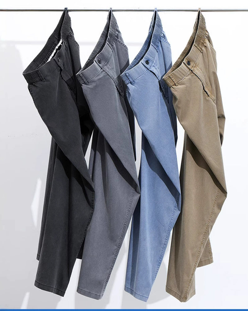 M-5XL Summer Ultra-thin Tencel Jeans Ice Silk Trousers