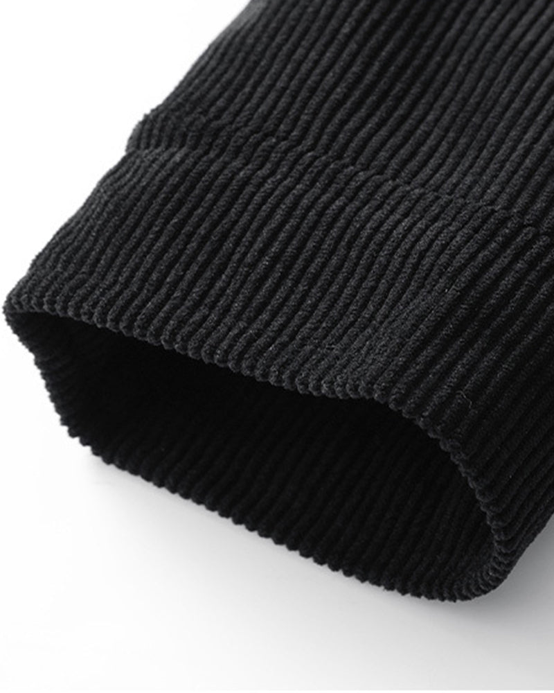 Big & Tall Men's Thickened Lamb Corduroy Casual Jacket L-9XL