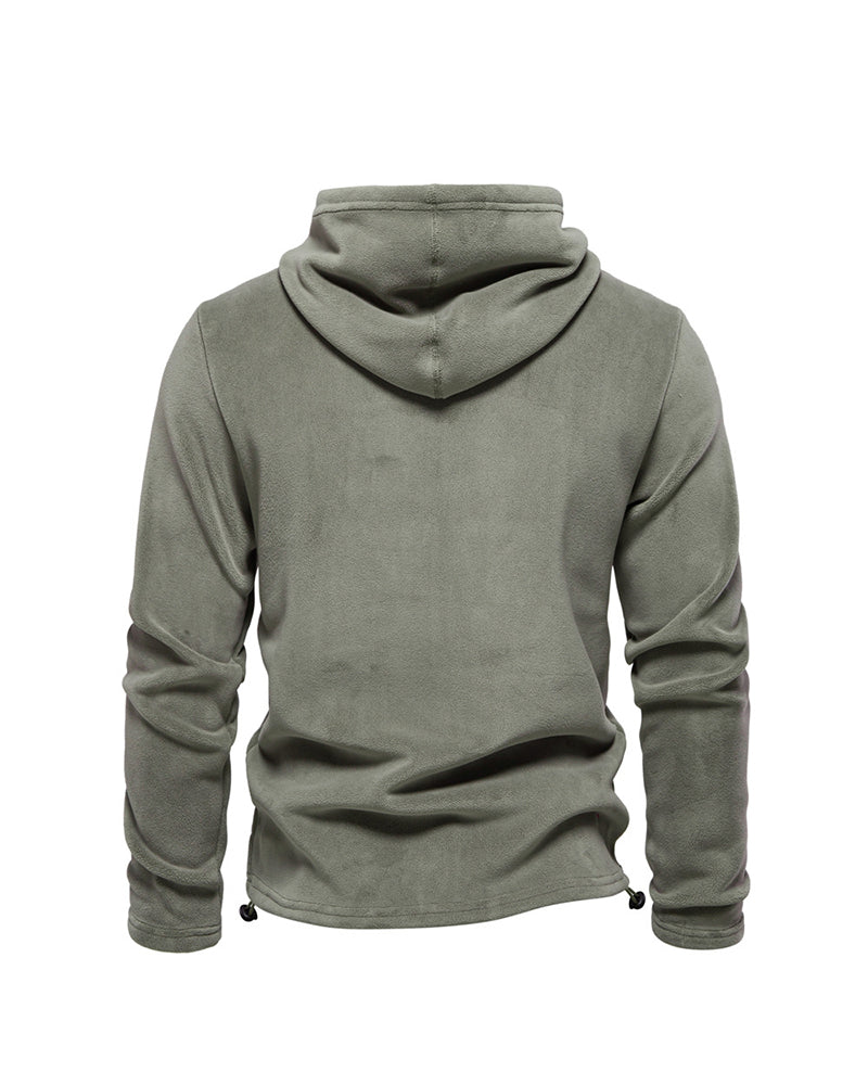 Big & Tall Men's Fleece Long Sleeve Hooded Sweater S-2XL