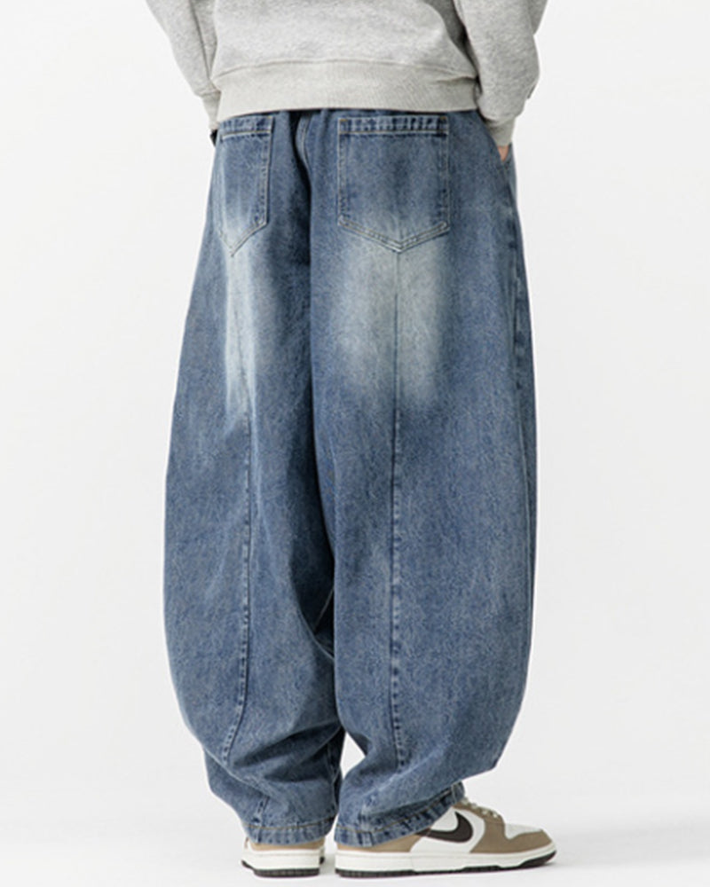 M-5XL Vintage Harlan Wide Leg Scimitar Jeans