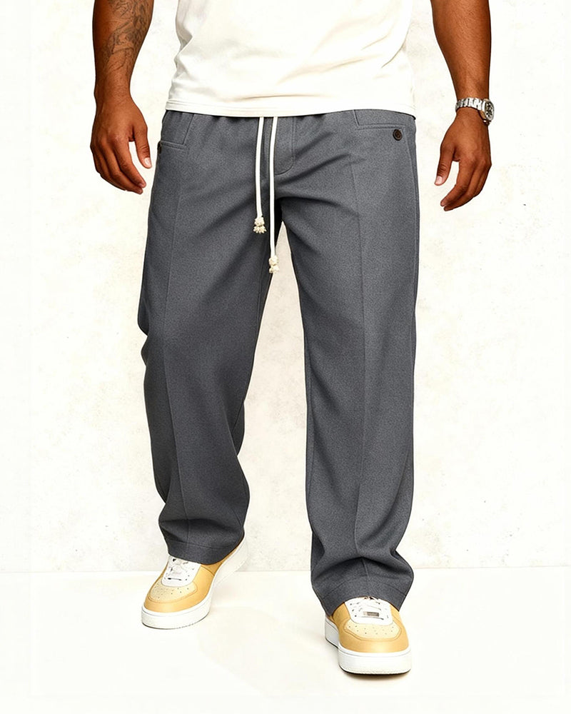 Big & Tall Men's Autumn And Winter New Pants Men's Casual Loose Straight Pants S-3XL