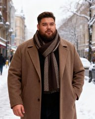 Business Fashion Plaid Scarf With Wool For Men And Women