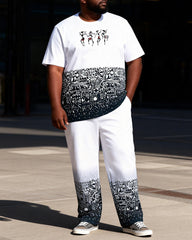 Big & Tall Men's Original Petroglyphs Print T-Shirt Pants Set