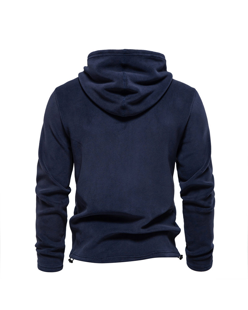 Big & Tall Men's Fleece Long Sleeve Hooded Sweater S-2XL