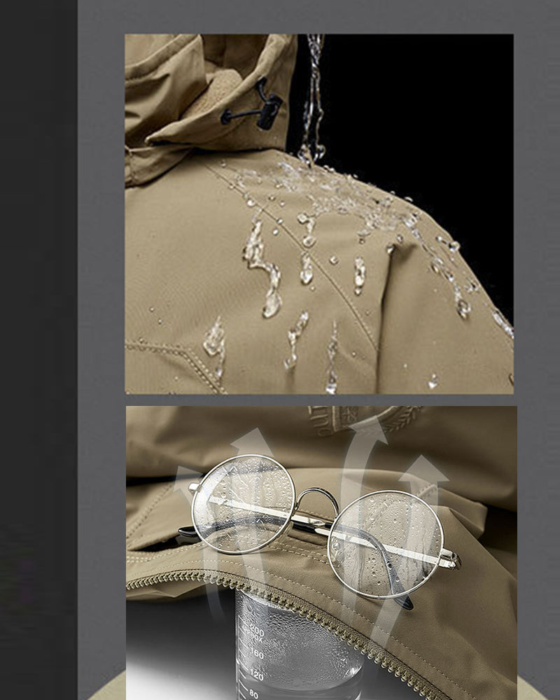 Big & Tall Men's Outdoor Windproof Waterproof Padded Charge Frock Cotton-padded Jacket Coat M-6XL