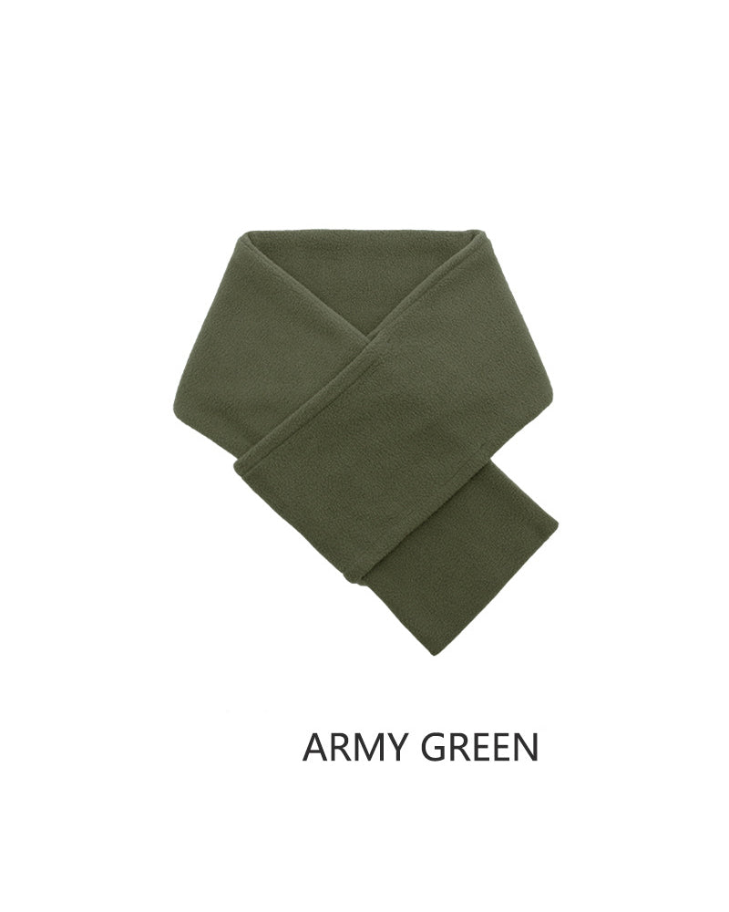 Simple Solid Color Men's Fleece Scarf