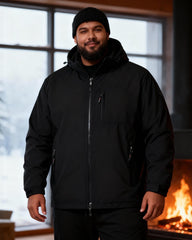 Big & Tall Men's Outdoor Windproof Waterproof Padded Charge Frock Cotton-padded Jacket Coat M-6XL