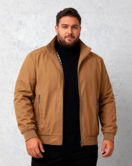 Big & Tall Men's Aviator Zip Jacket Coat M-6XL