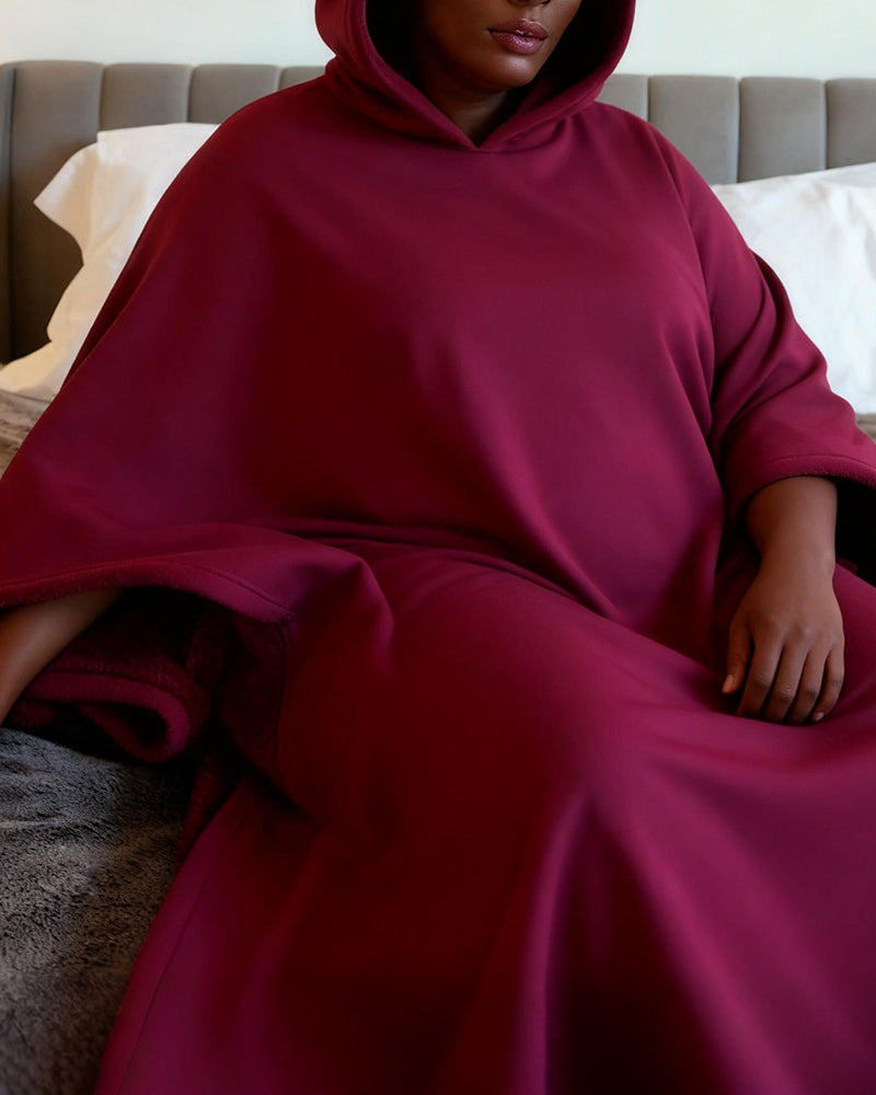 Big & Tall Men's Punk Hooded Button Loose Cloak