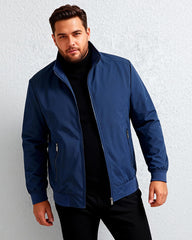 Big & Tall Men's Aviator Zip Jacket Coat M-6XL
