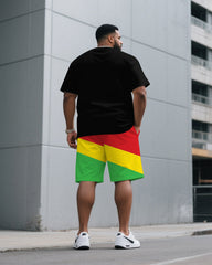 June Festival Years Ancestral Short-sleeved T-shirt Shorts Men's Suit