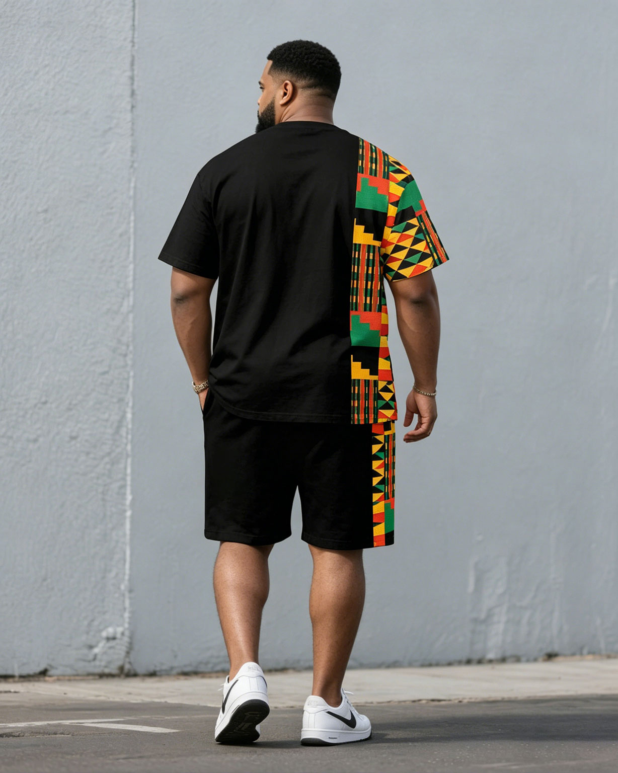 Big & Tall Men's Juneteenth Black Heritage Day Short-Sleeve T-Shirt And Shorts Set