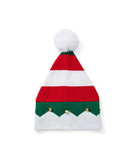 Autumn And Winter Classic Red And White Green Color Matching Elves Christmas Hat Knitted Parent Hat Gift