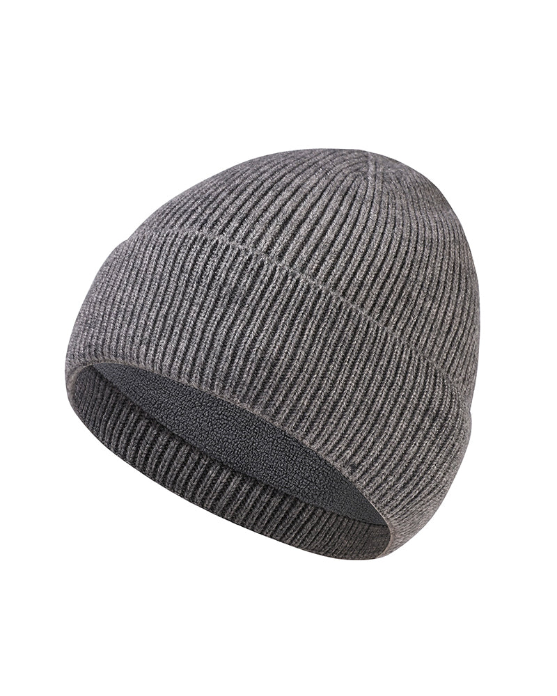 Simple All-match Thickened Knitted Wool Hat