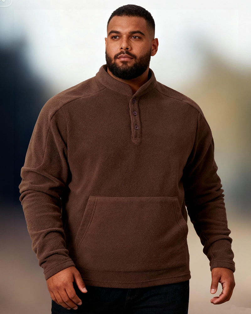 Big & Tall Men's Autumn And Winter New Slim Long Sleeve Collar Casual Sweater S-3XL