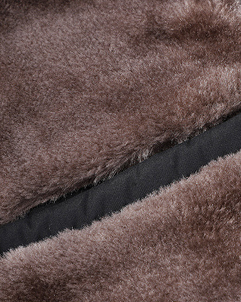 Big & Tall Men's Solid Color Padded Hooded Long Cotton-padded Jacket Coat M-8XL