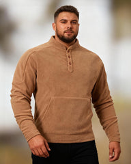 Big & Tall Men's Autumn And Winter New Slim Long Sleeve Collar Casual Sweater S-3XL