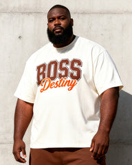 Big & Tall Men's BOSS Destiny Letter Print Round Neck Short Sleeve T-Shirt Shorts Set