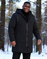 Thickened Hooded Casual Mid-length Coat M-6XL