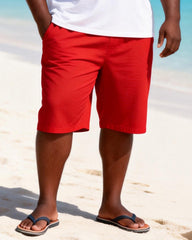 Big & Tall Men's Parrot Print Crewneck Short Sleeve T-Shirt Shorts Set