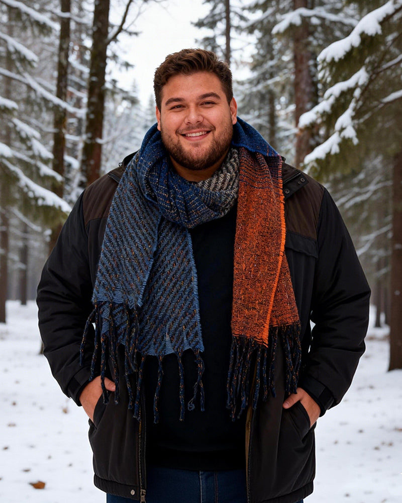 Scarf Autumn And Winter Men's And Women's Gradual Color Scarf Shawl