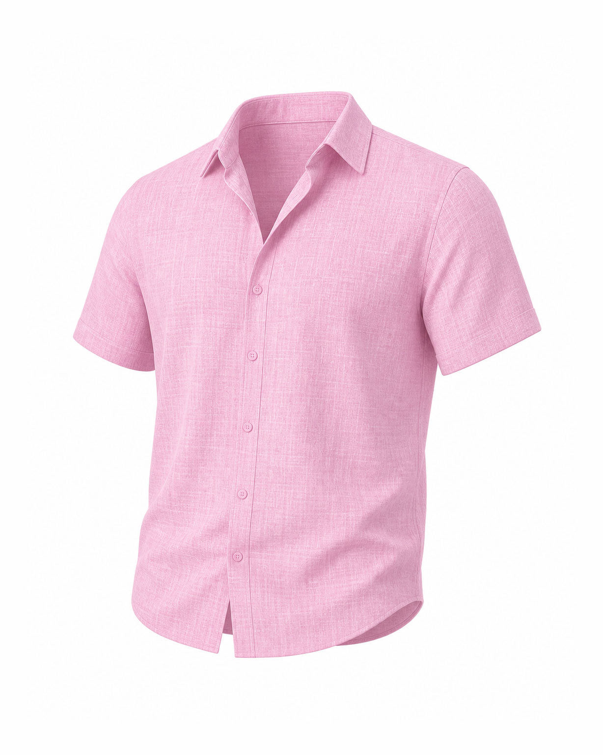 Men's Loose Sweatshirt Cotton Linen Shirt Beach Large Size Men's Short-sleeved Shirt