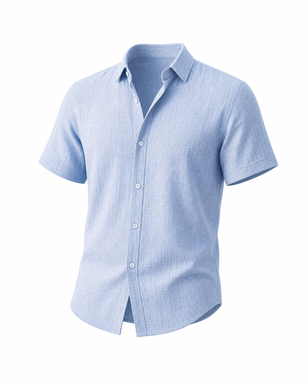 Men's Loose Sweatshirt Cotton Linen Shirt Beach Large Size Men's Short-sleeved Shirt