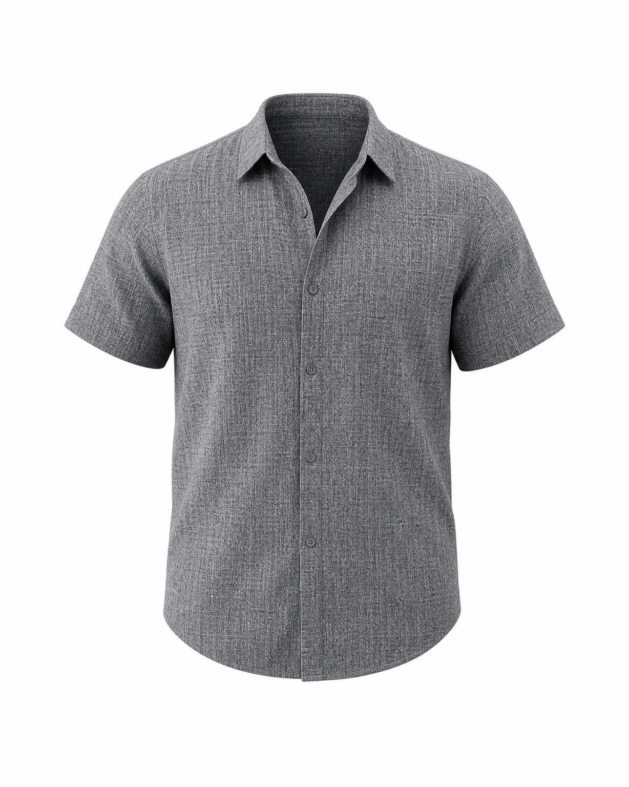 Men's Loose Sweatshirt Cotton Linen Shirt Beach Large Size Men's Short-sleeved Shirt