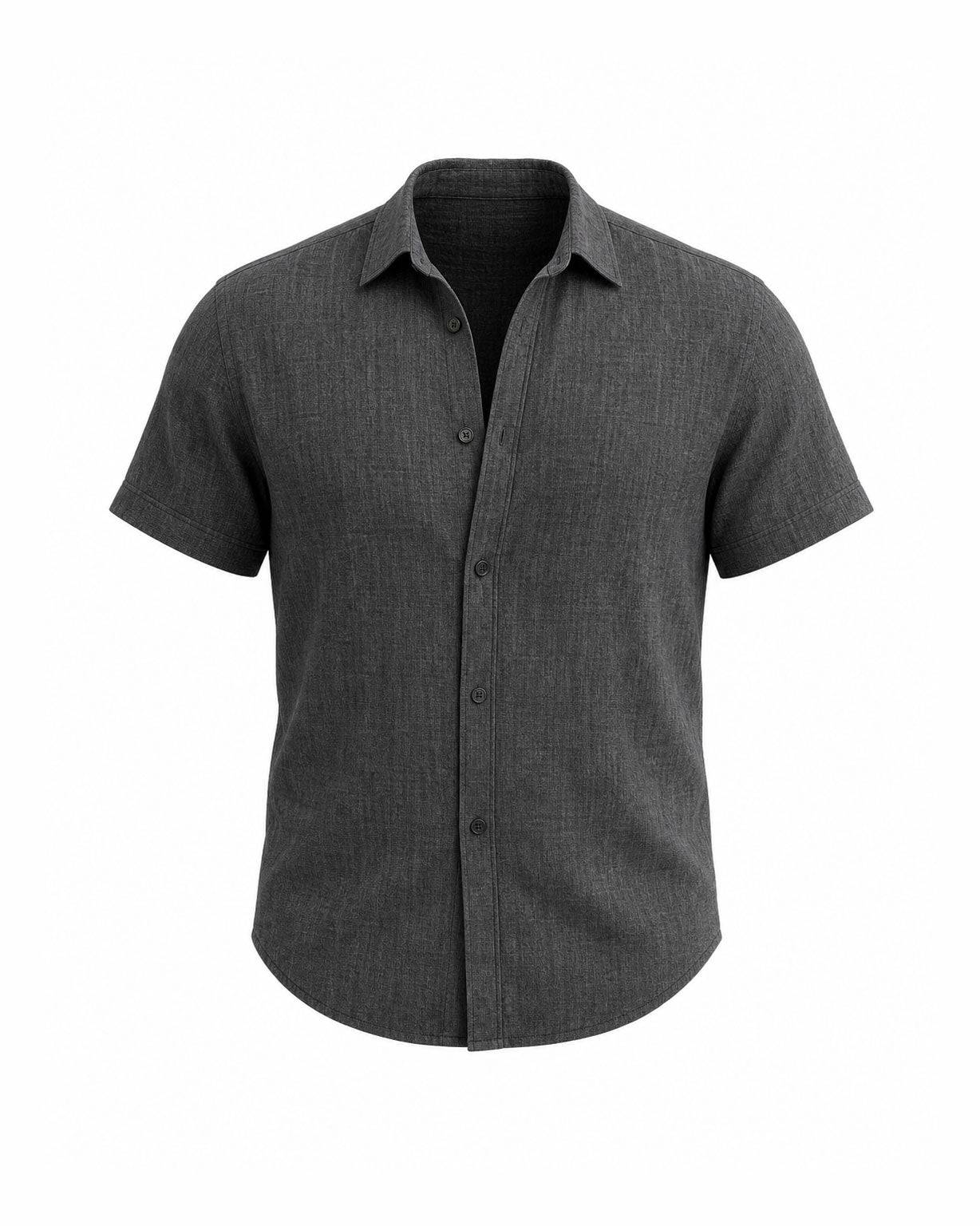 Men's Loose Sweatshirt Cotton Linen Shirt Beach Large Size Men's Short-sleeved Shirt