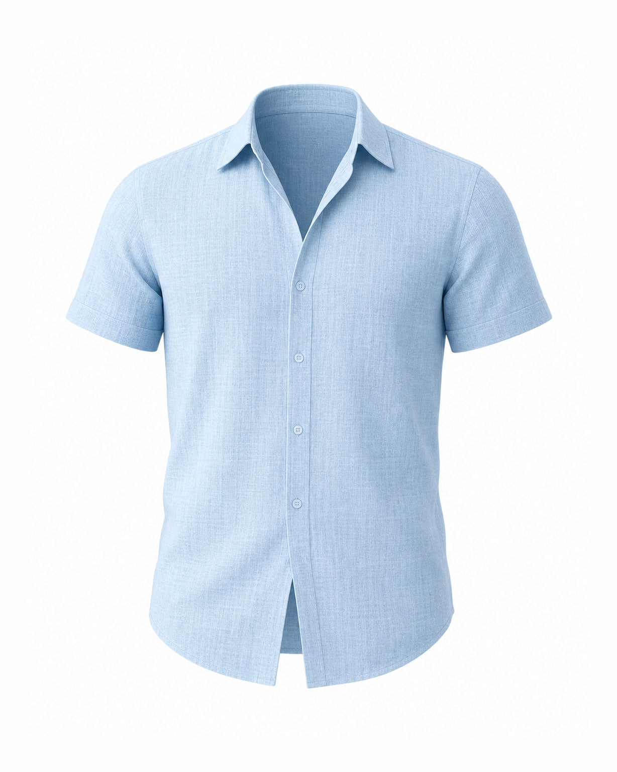 Men's Loose Sweatshirt Cotton Linen Shirt Beach Large Size Men's Short-sleeved Shirt