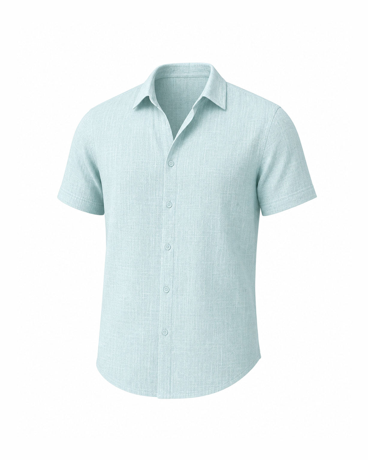 Men's Loose Sweatshirt Cotton Linen Shirt Beach Large Size Men's Short-sleeved Shirt