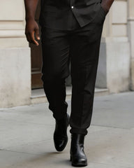 Big & Tall Men's Western Skull Rose Short Sleeve Shirt Pants Set