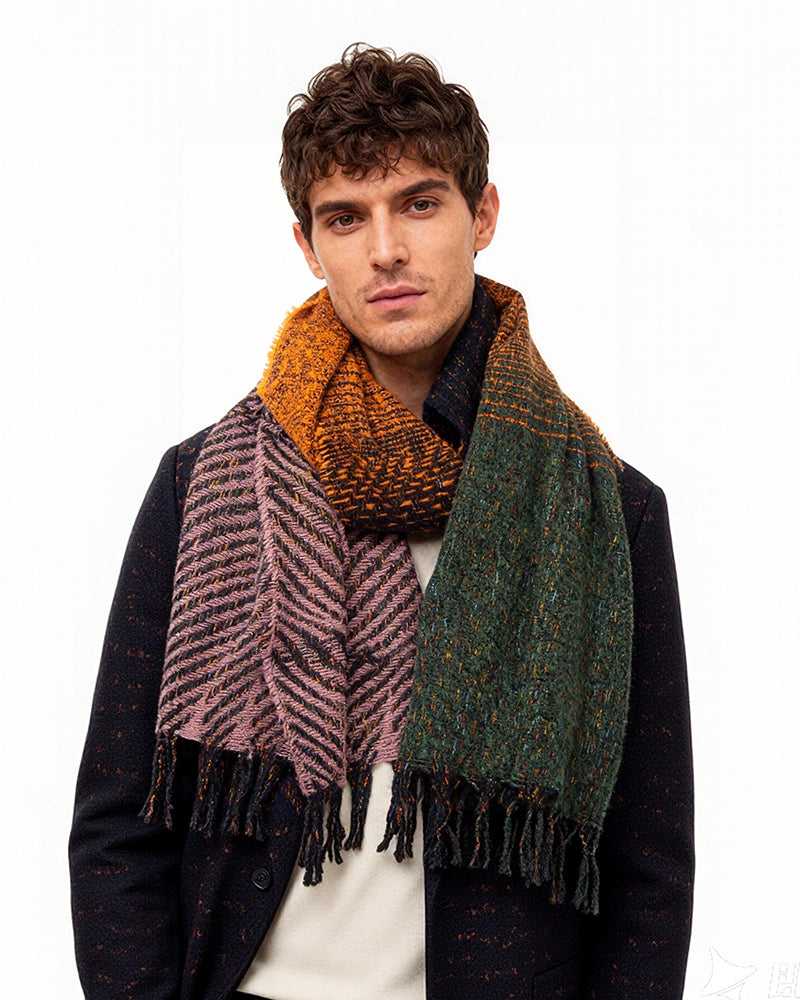 Scarf Autumn And Winter Men's And Women's Gradual Color Scarf Shawl