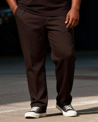 Big & Tall Men's "BIG BOY" Fun Label Printed Zipper Polo Short Sleeve Pants Set