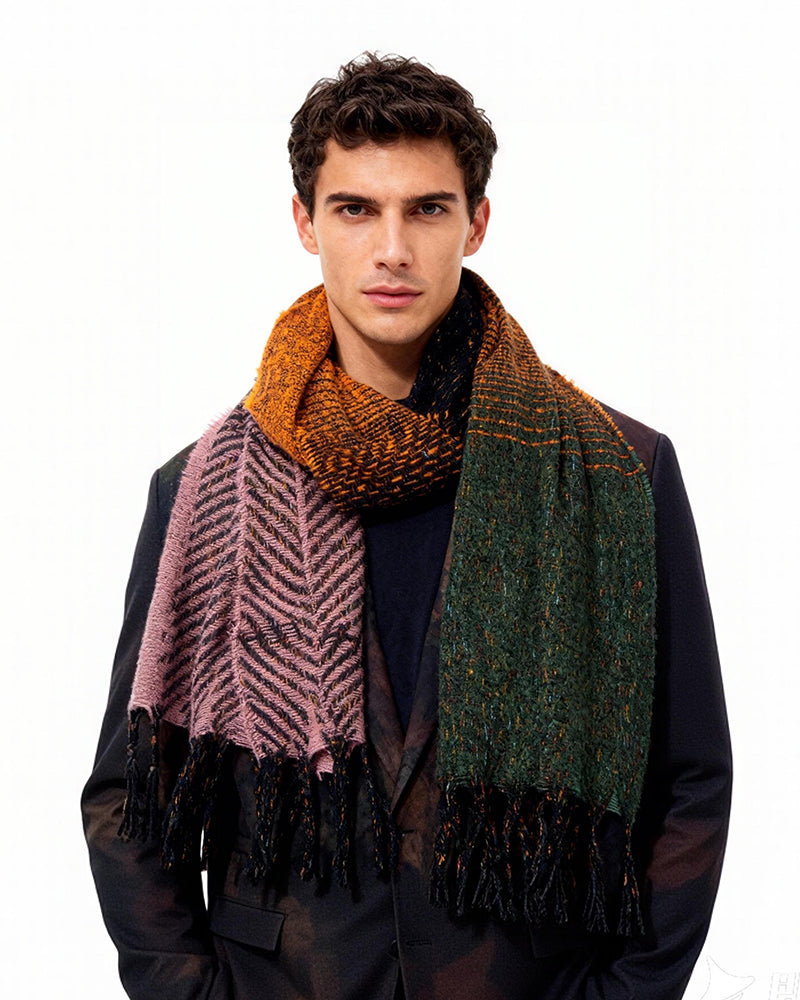 Scarf Autumn And Winter Men's And Women's Gradual Color Scarf Shawl
