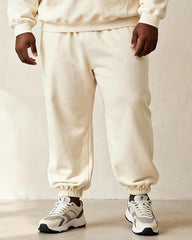 Big & Tall Men's Off-White Blue "USA" Hat Ornament Cartoon Printed Hoodie Set