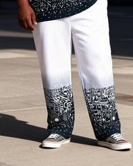 Big & Tall Men's Original Petroglyphs Print T-Shirt Pants Set