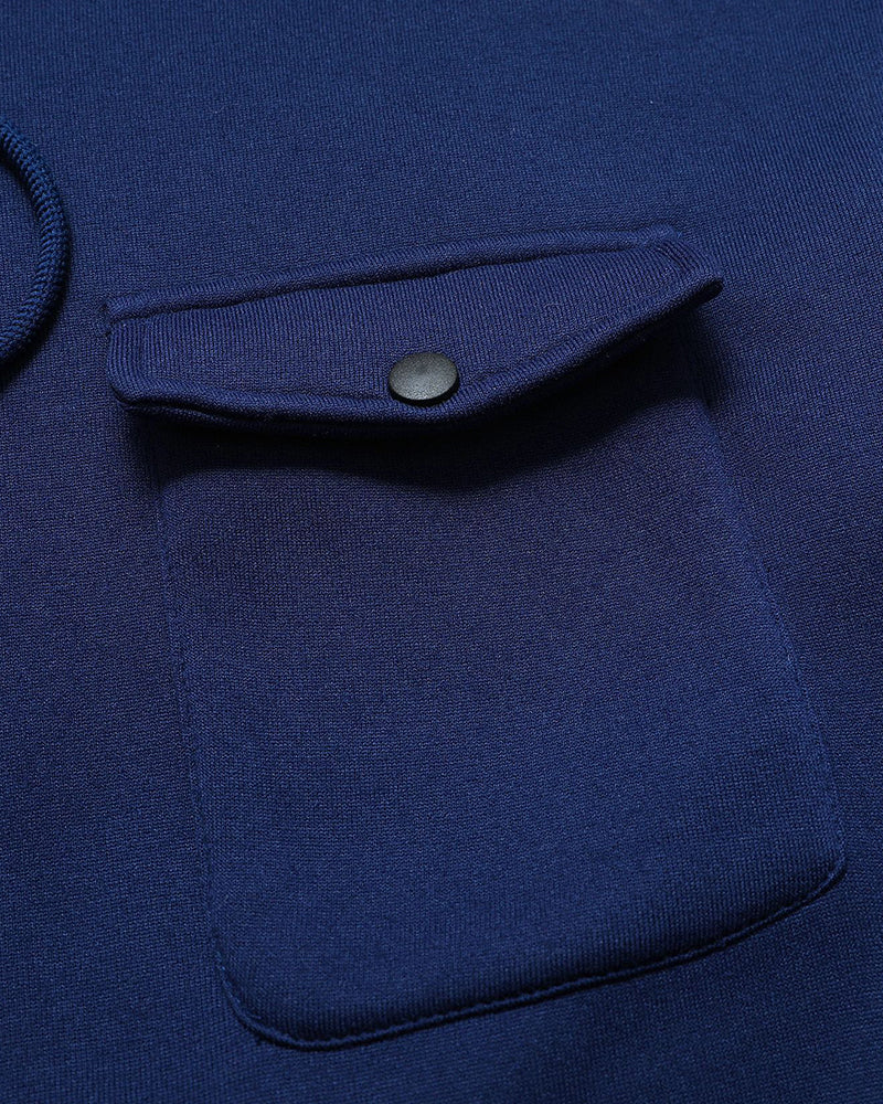 Big & Tall Men's Thickened Zipper Hooded Cardigan S-2XL