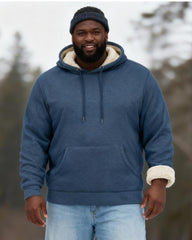 Big & Tall Men's Solid Color Velvet Thickened Hoodie S-3XL