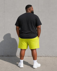 Big & Tall Men's Basketball King "king" Slogan Printed Short Sleeve T-shirt Shorts Set