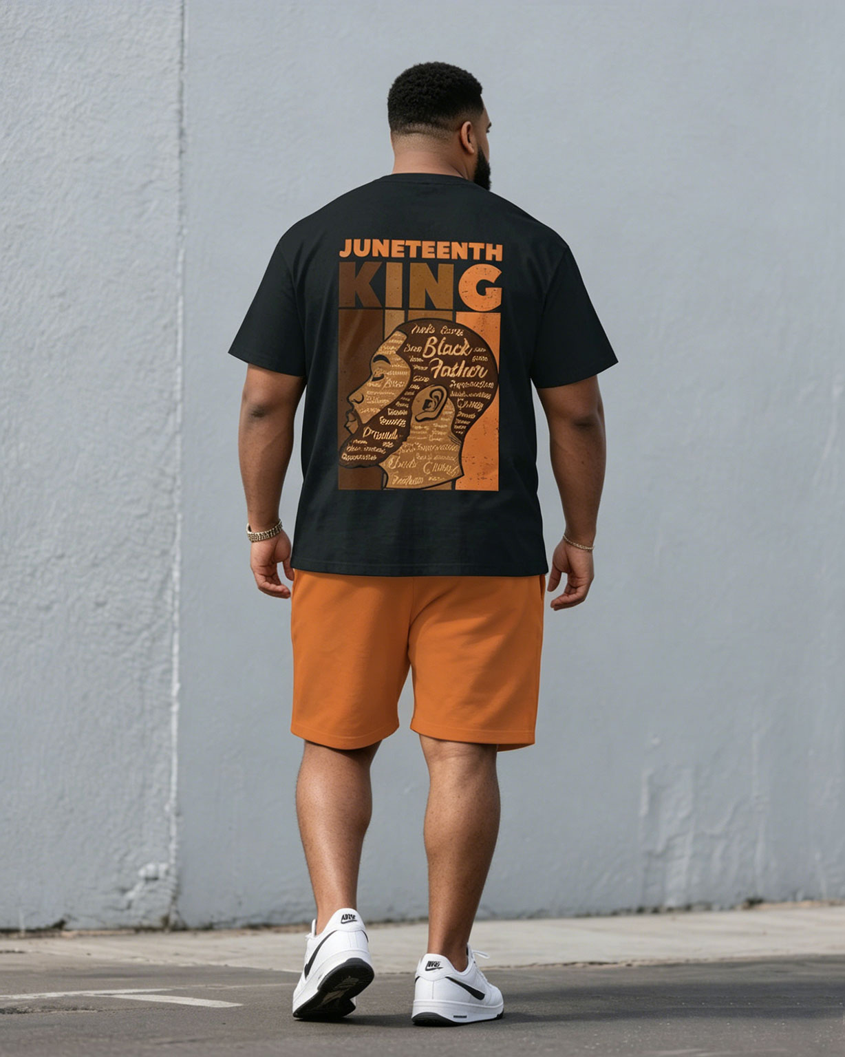 Big & Tall Men' June Day Short Sleeve T-Shirt Shorts Set